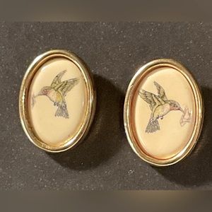 Barlow Vintage Hummingbird Post Earrings